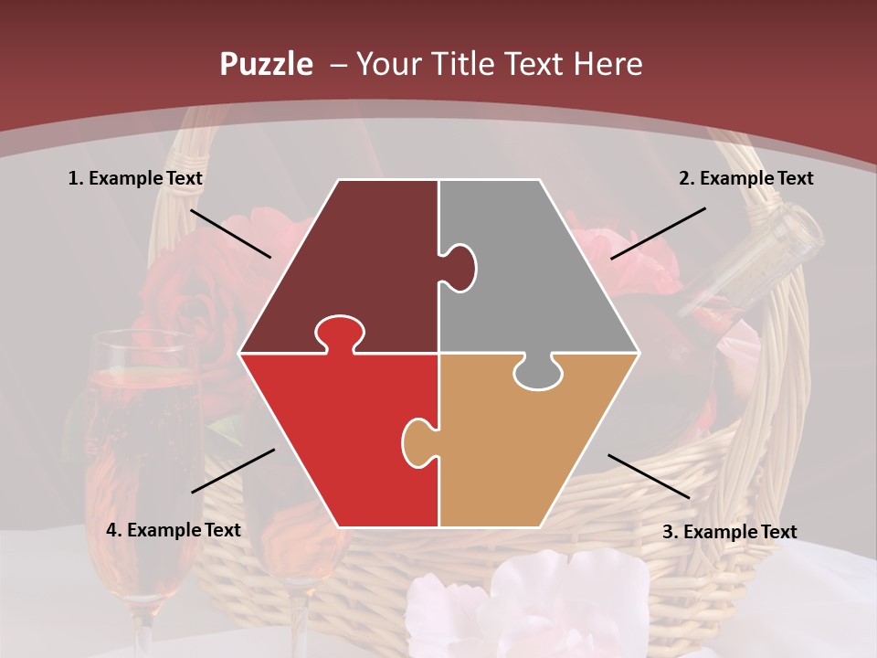 Drink Valentine Basket PowerPoint Template