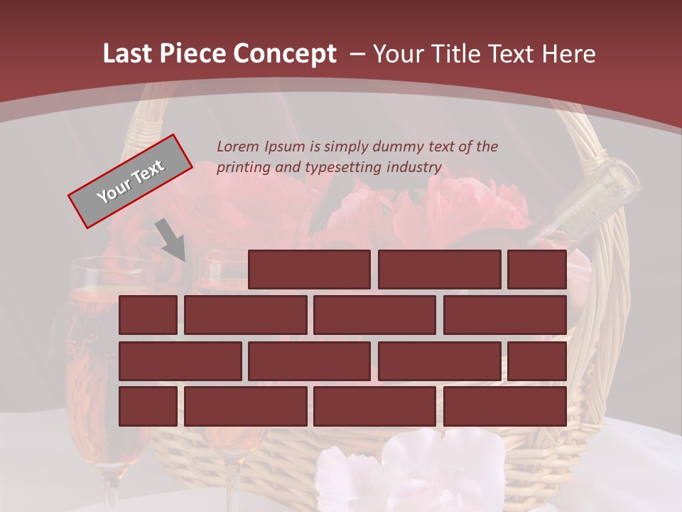 Drink Valentine Basket PowerPoint Template