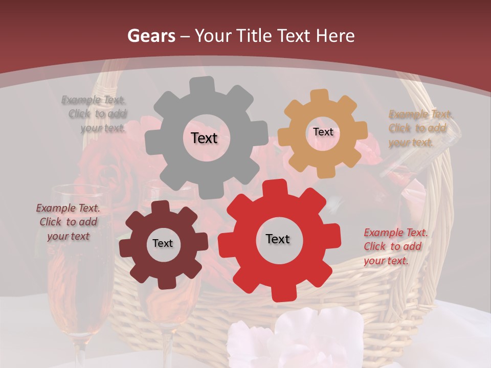 Drink Valentine Basket PowerPoint Template