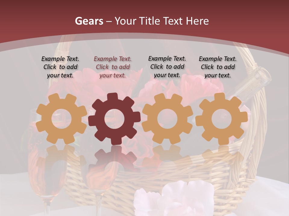 Drink Valentine Basket PowerPoint Template