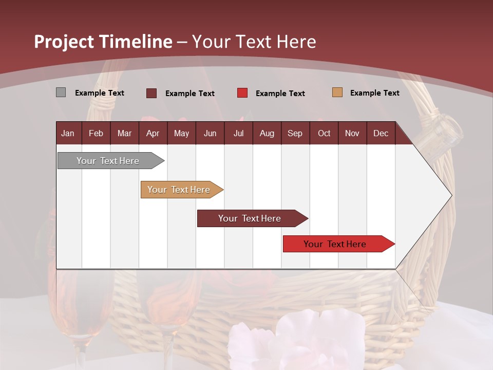 Drink Valentine Basket PowerPoint Template
