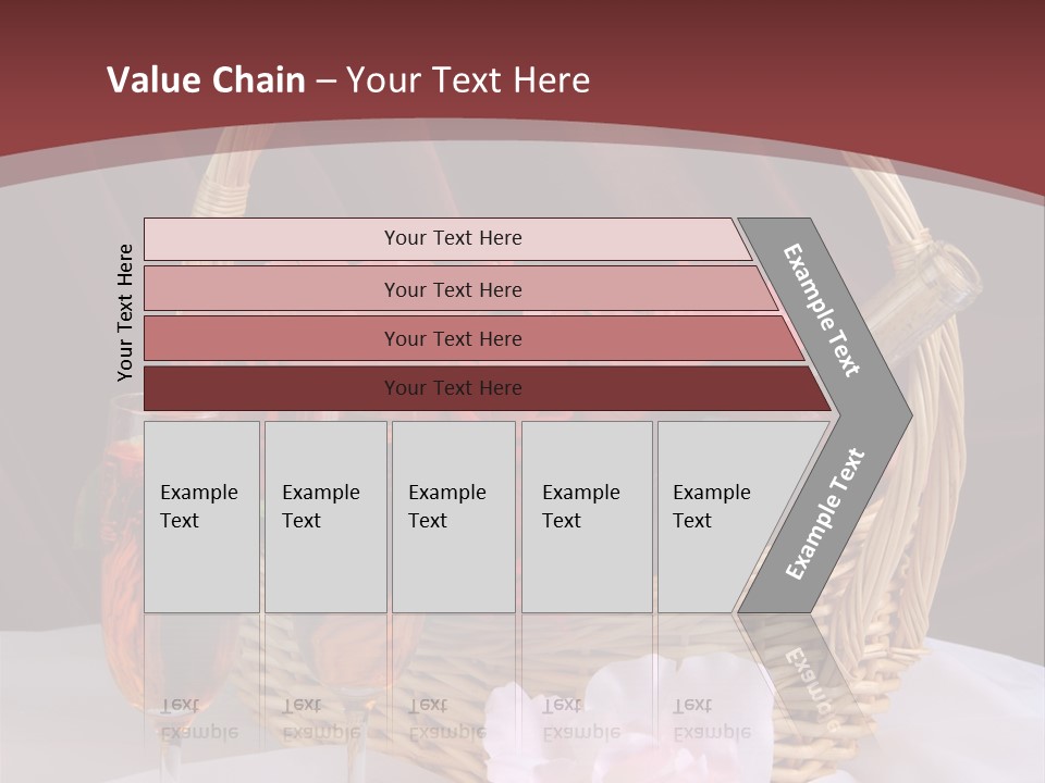 Drink Valentine Basket PowerPoint Template