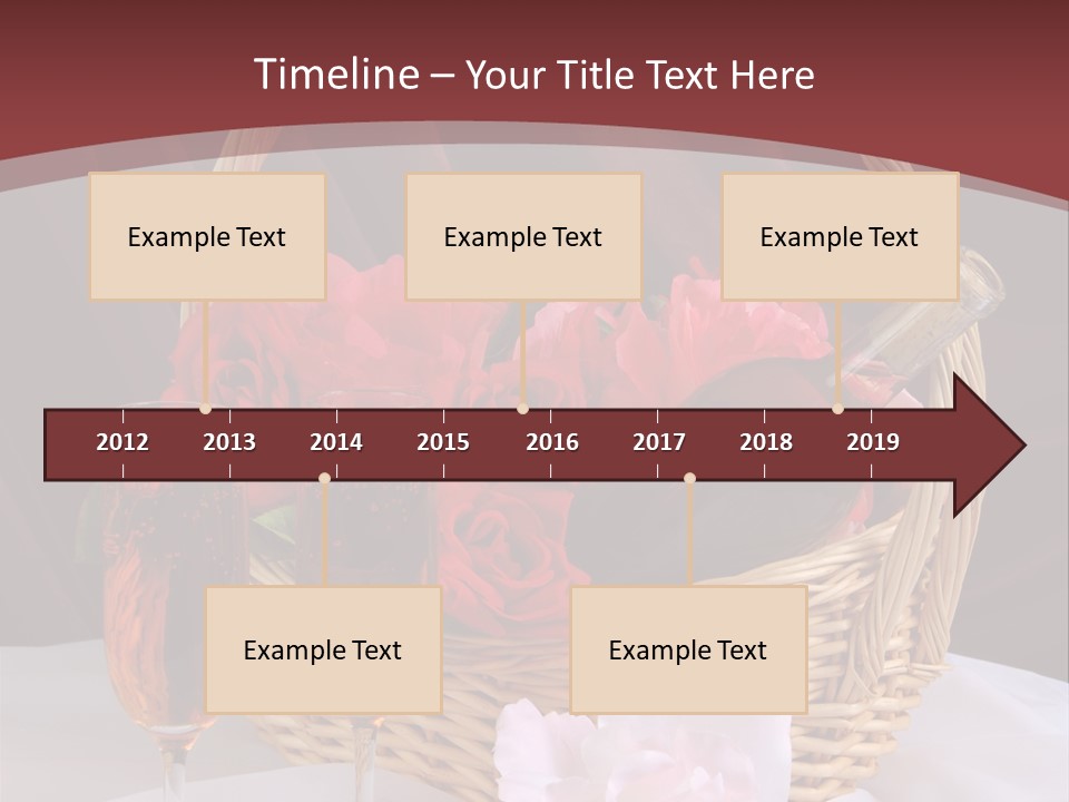 Drink Valentine Basket PowerPoint Template