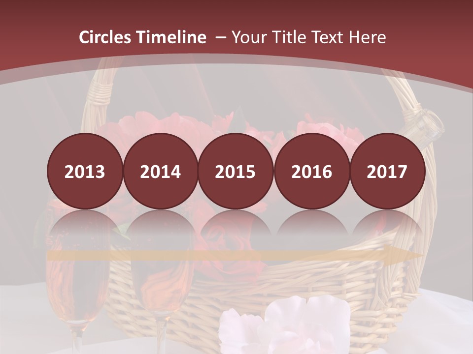 Drink Valentine Basket PowerPoint Template