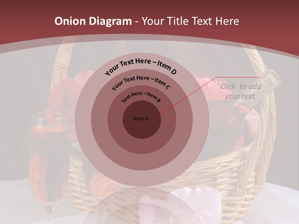 Drink Valentine Basket PowerPoint Template