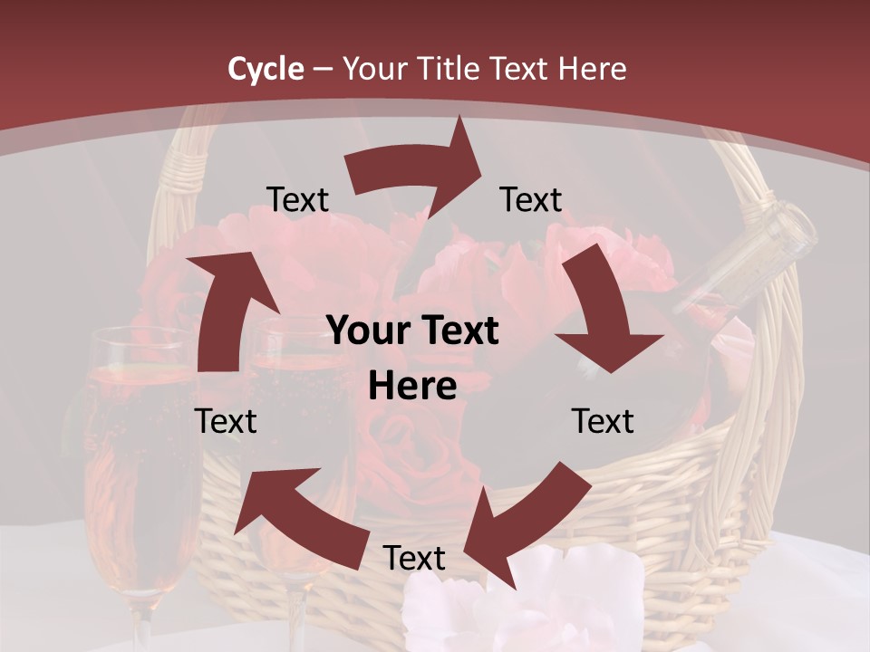 Drink Valentine Basket PowerPoint Template