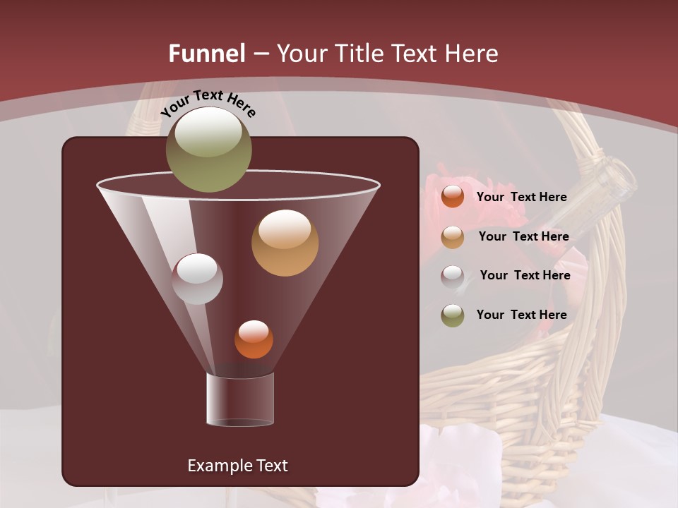 Drink Valentine Basket PowerPoint Template