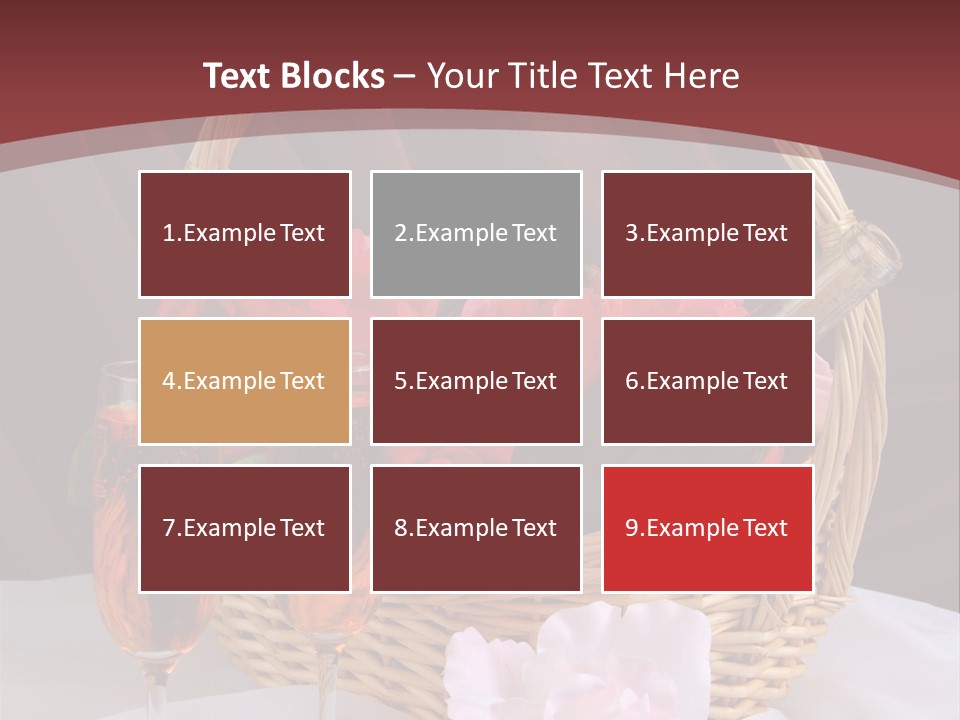 Drink Valentine Basket PowerPoint Template