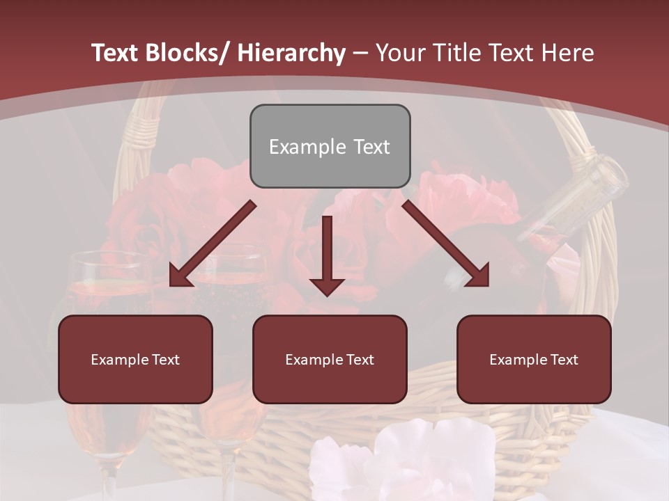 Drink Valentine Basket PowerPoint Template