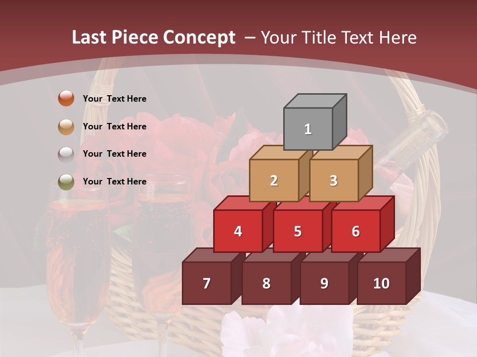 Drink Valentine Basket PowerPoint Template