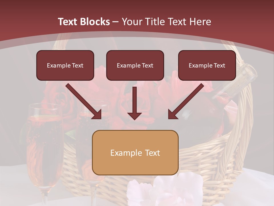 Drink Valentine Basket PowerPoint Template
