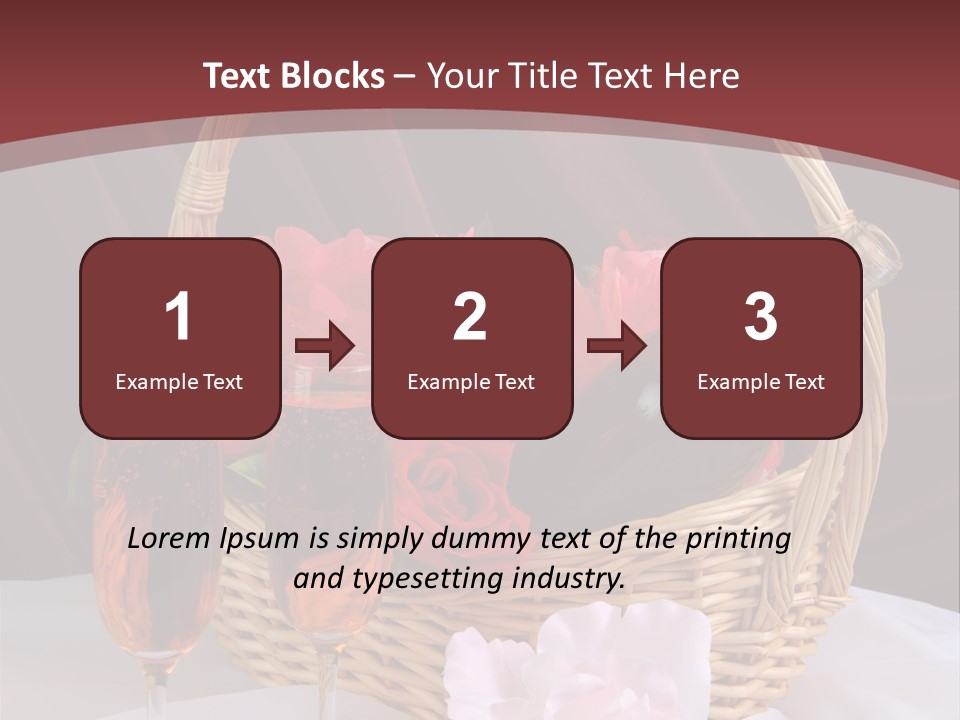 Drink Valentine Basket PowerPoint Template