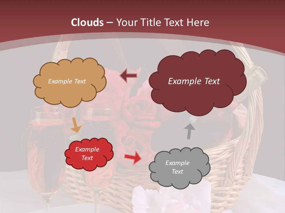 Drink Valentine Basket PowerPoint Template