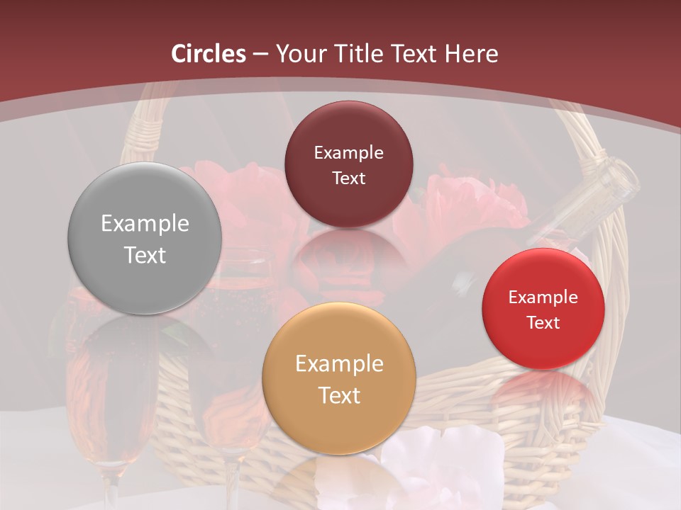 Drink Valentine Basket PowerPoint Template