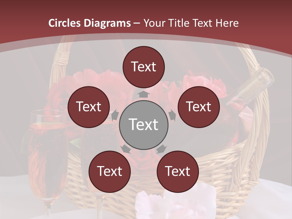 Drink Valentine Basket PowerPoint Template