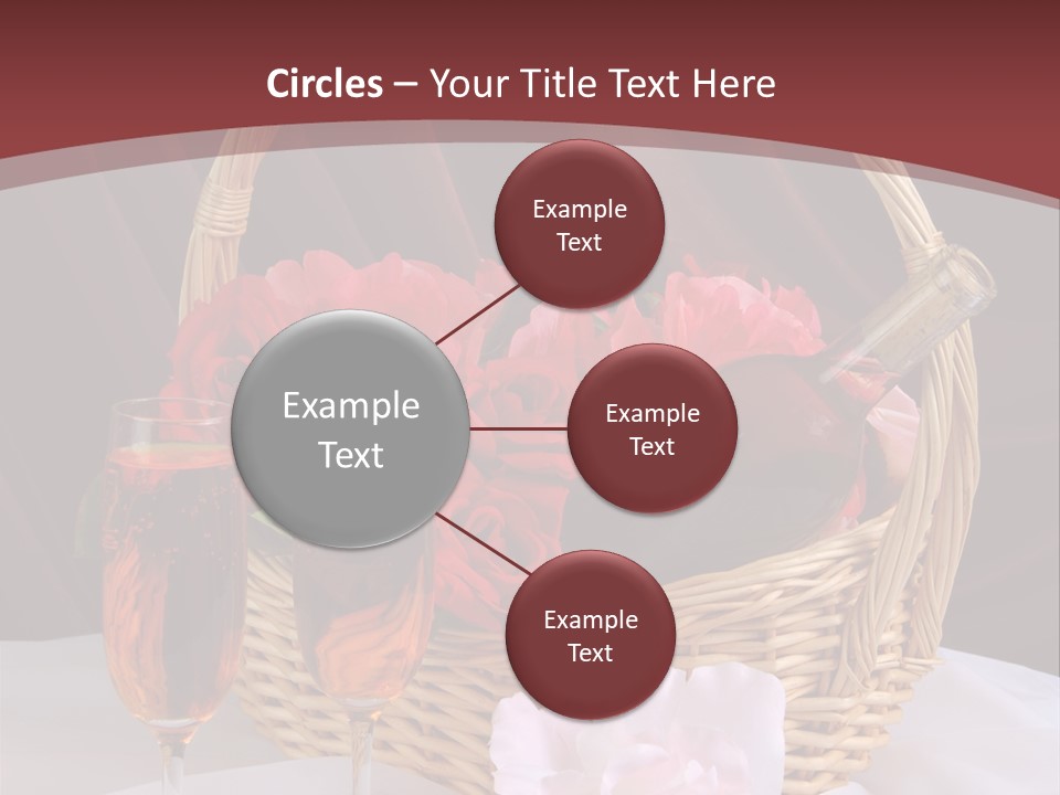 Drink Valentine Basket PowerPoint Template