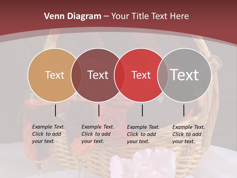 Drink Valentine Basket PowerPoint Template