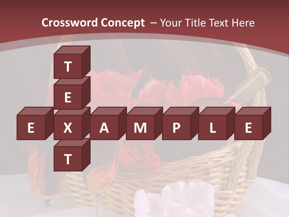 Drink Valentine Basket PowerPoint Template