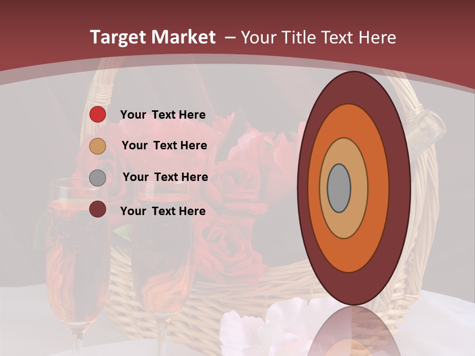 Drink Valentine Basket PowerPoint Template