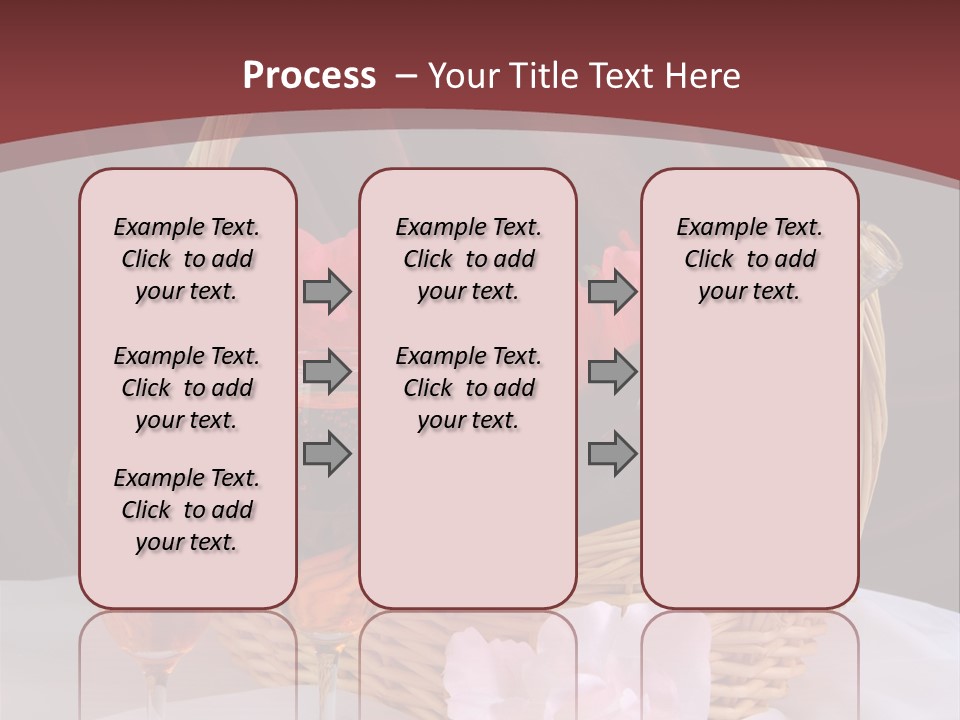Drink Valentine Basket PowerPoint Template