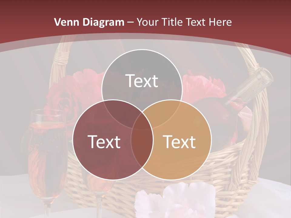 Drink Valentine Basket PowerPoint Template