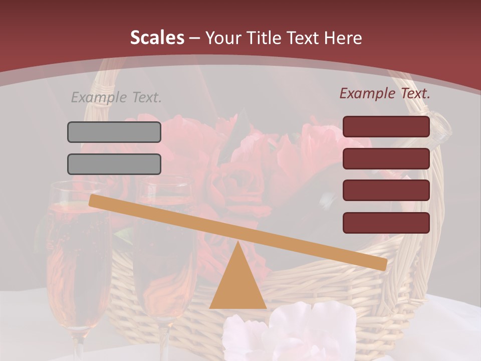 Drink Valentine Basket PowerPoint Template