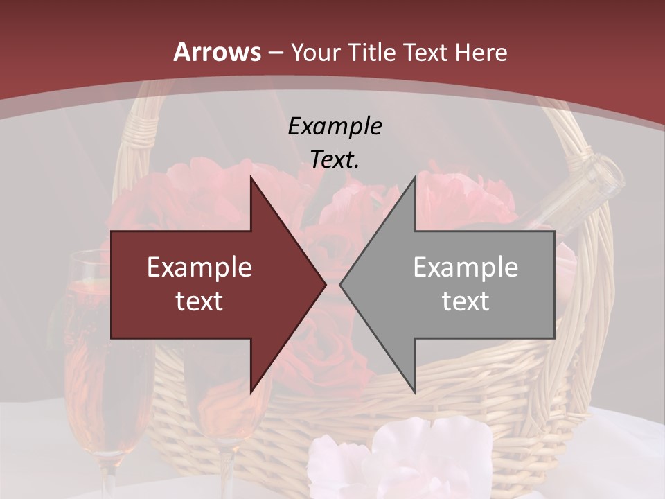 Drink Valentine Basket PowerPoint Template