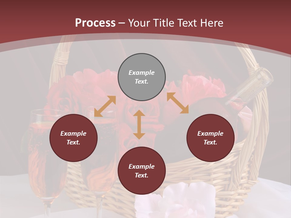 Drink Valentine Basket PowerPoint Template