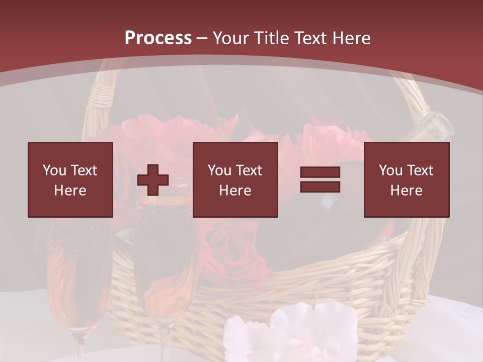 Drink Valentine Basket PowerPoint Template