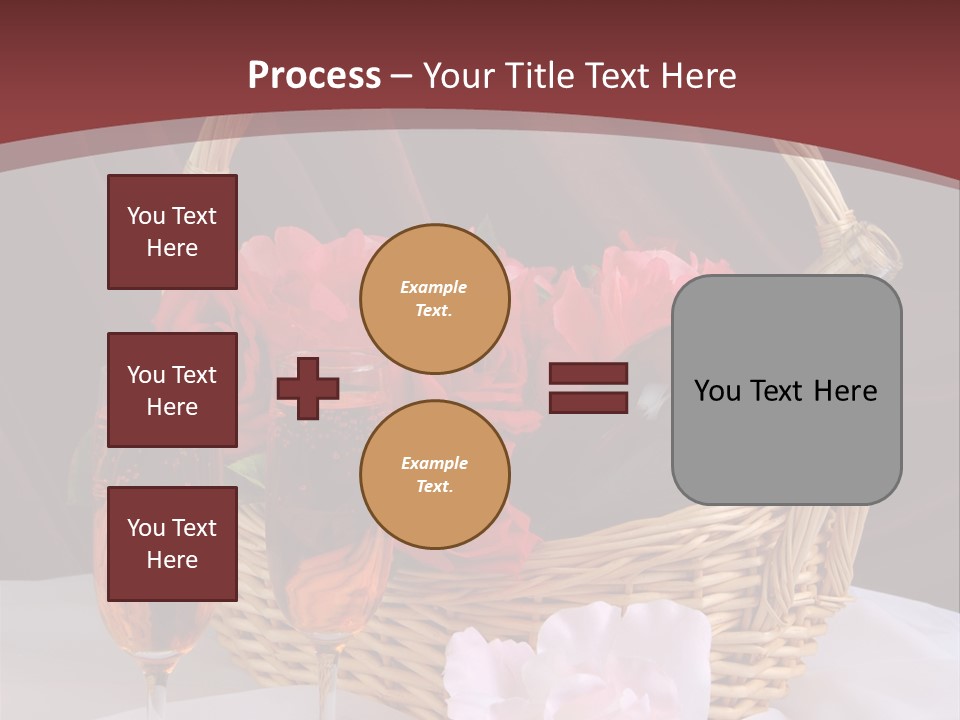 Drink Valentine Basket PowerPoint Template