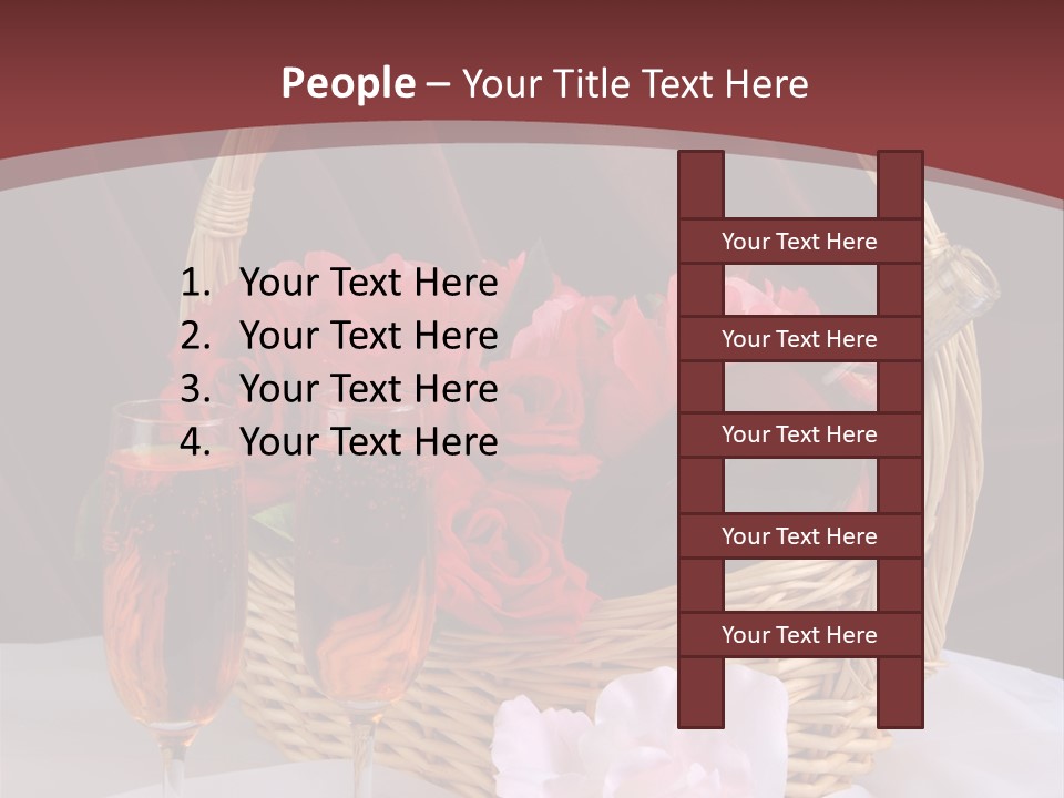 Drink Valentine Basket PowerPoint Template