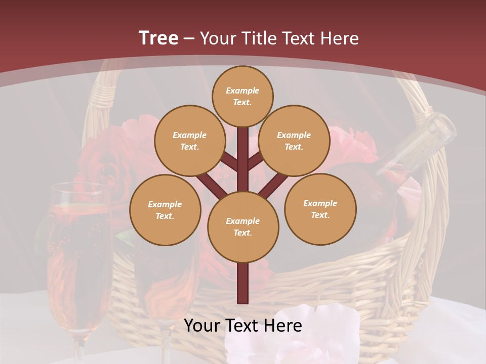 Drink Valentine Basket PowerPoint Template