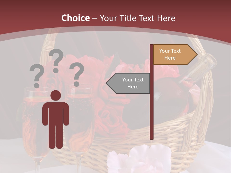 Drink Valentine Basket PowerPoint Template