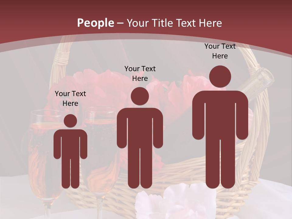 Drink Valentine Basket PowerPoint Template