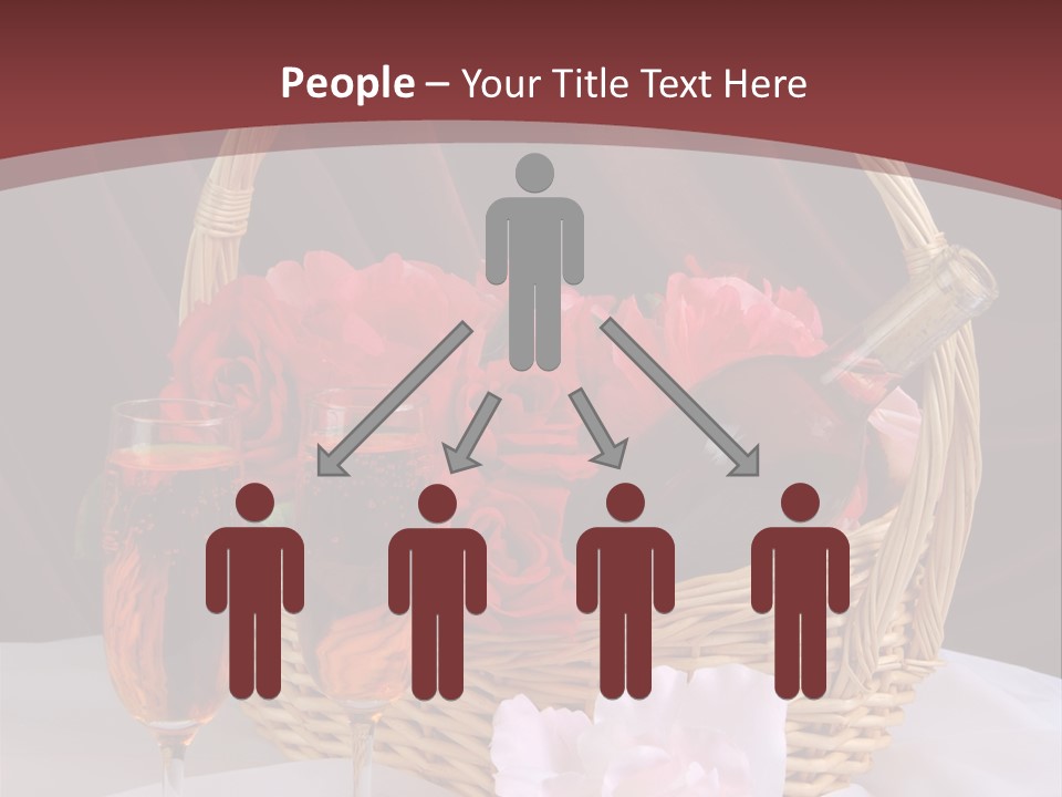 Drink Valentine Basket PowerPoint Template