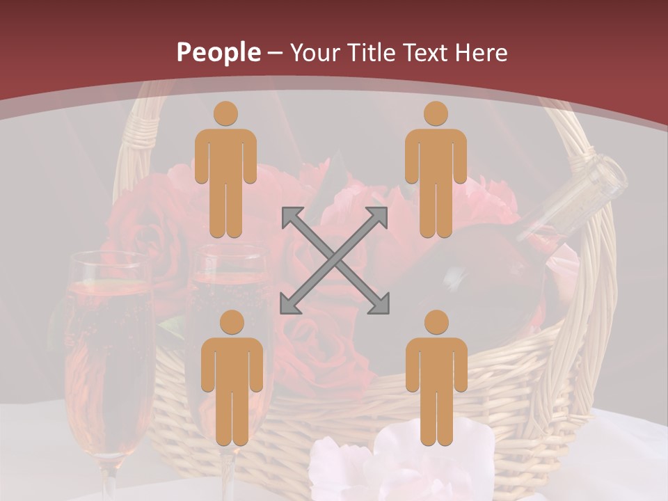 Drink Valentine Basket PowerPoint Template