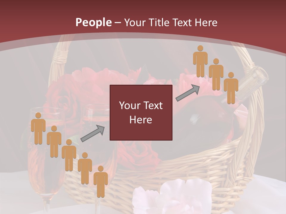 Drink Valentine Basket PowerPoint Template