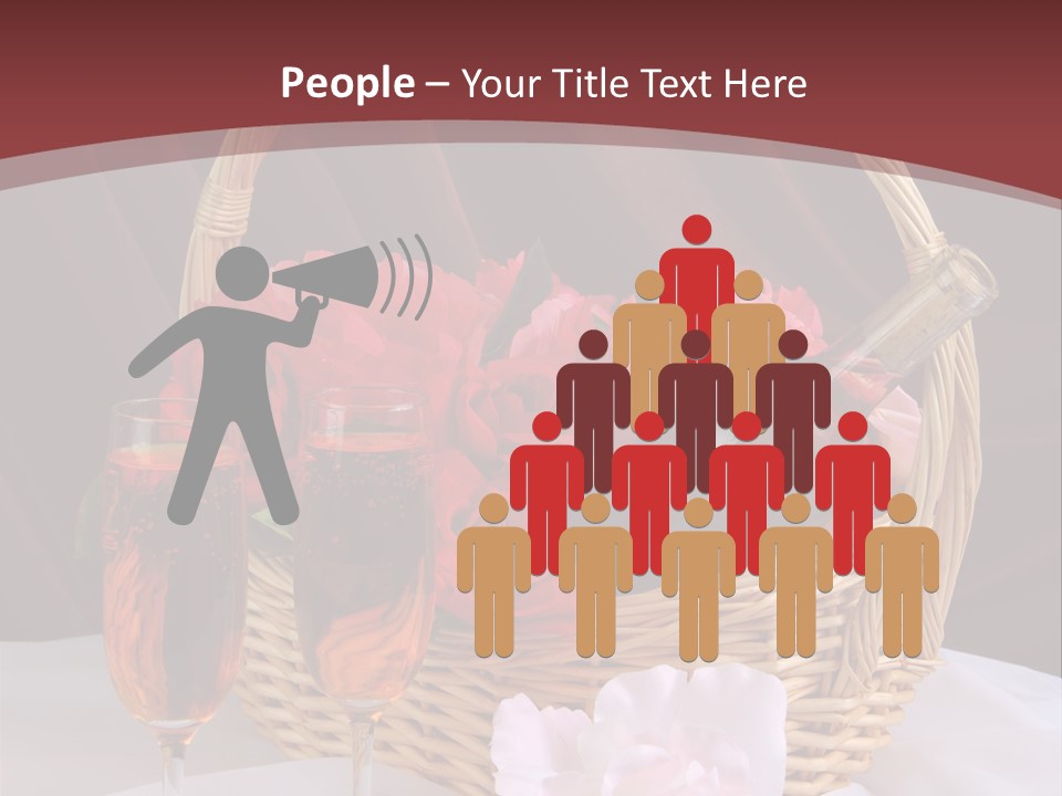 Drink Valentine Basket PowerPoint Template