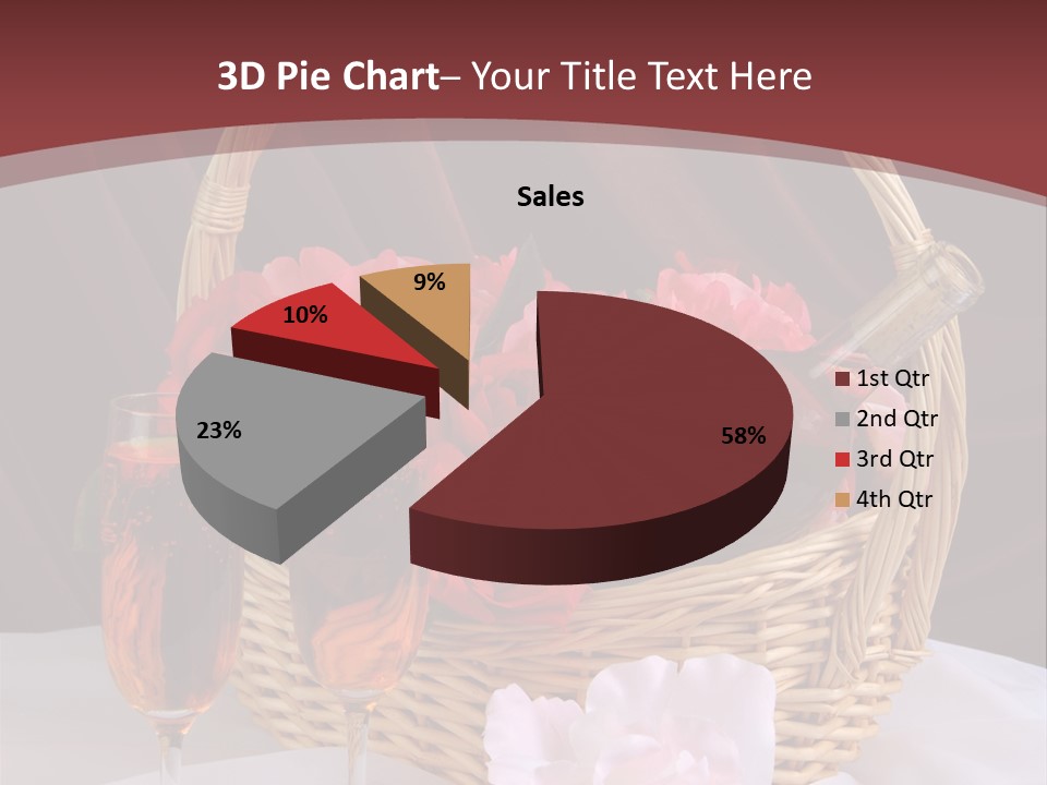 Drink Valentine Basket PowerPoint Template