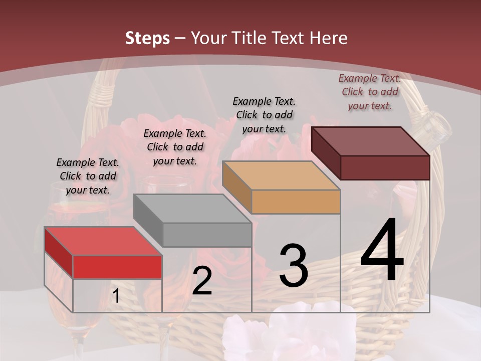 Drink Valentine Basket PowerPoint Template
