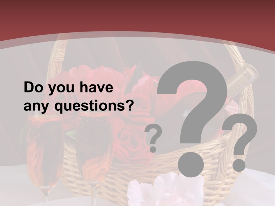 Drink Valentine Basket PowerPoint Template