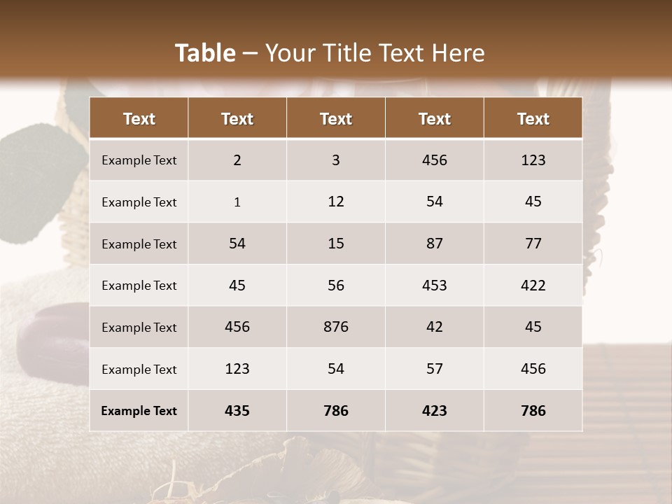 Wicker Special Glass PowerPoint Template