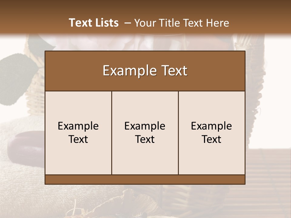 Wicker Special Glass PowerPoint Template