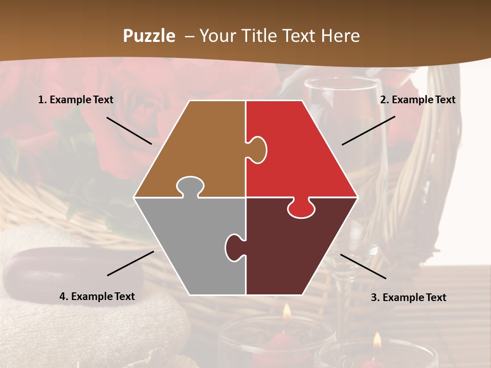 Valentne's Bath Champagne PowerPoint Template