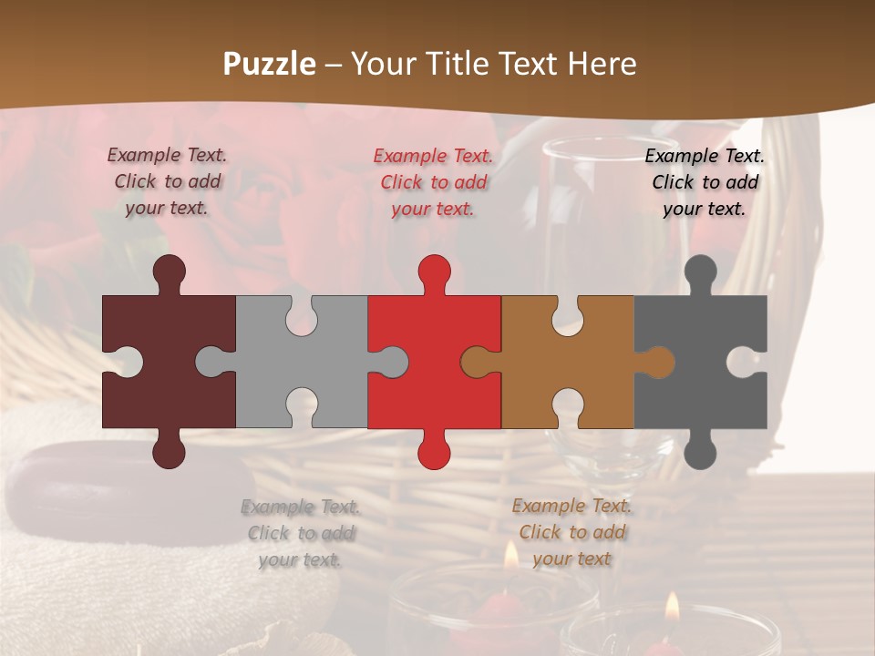 Valentne's Bath Champagne PowerPoint Template