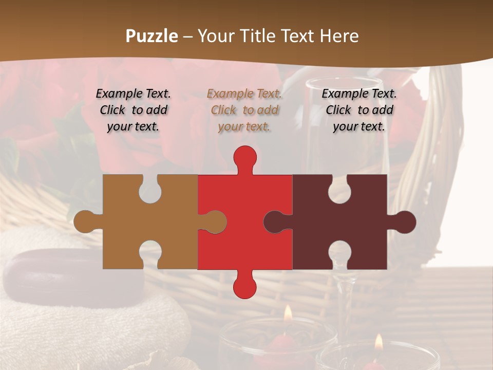 Valentne's Bath Champagne PowerPoint Template