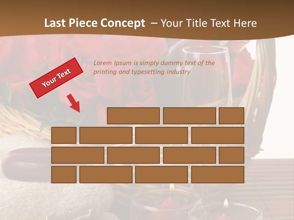 Valentne's Bath Champagne PowerPoint Template