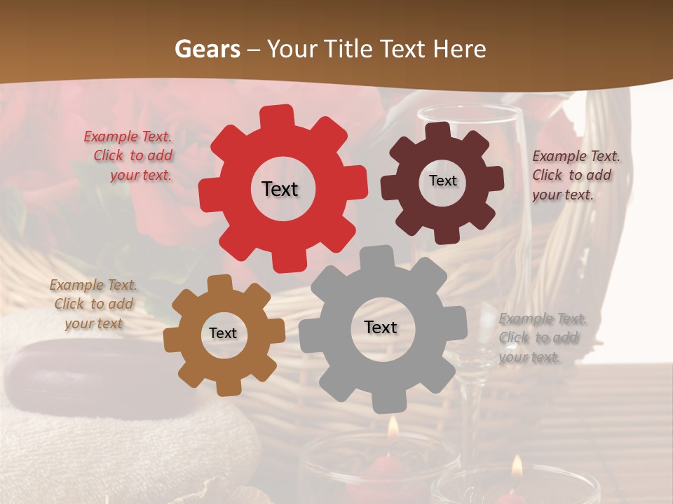 Valentne's Bath Champagne PowerPoint Template