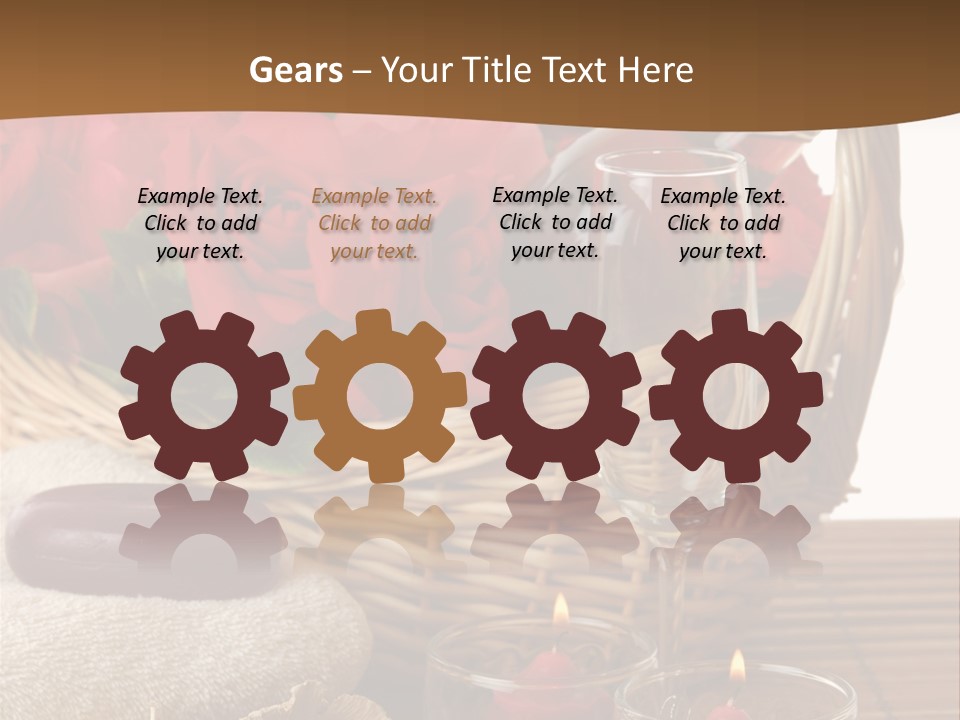 Valentne's Bath Champagne PowerPoint Template