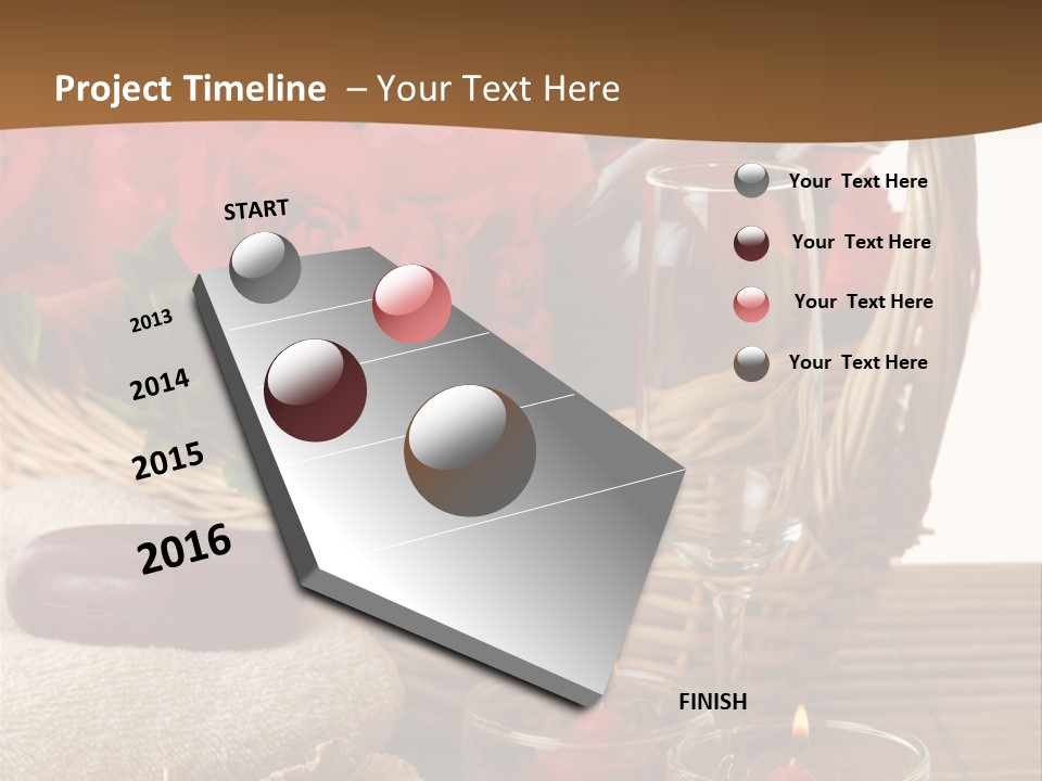 Valentne's Bath Champagne PowerPoint Template